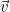 \vec{v}