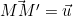 \vec{MM'} = \vec{u}
