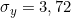 \sigma_y = 3,72