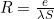 R = \frac{e}{\lambda S}