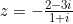 z = -\frac{2 - 3i}{1 + i}