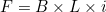 F = B \times L \times i