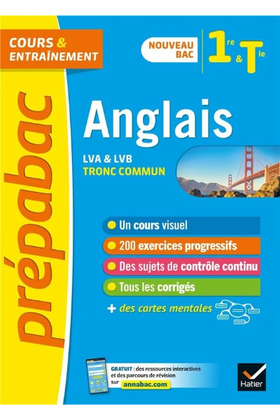 Anglais 1re/Tle – Prépabac : Cours & Entraînement
