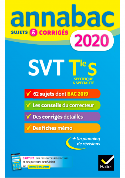 Annales Annabac 2020 – SVT Terminale S