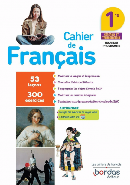 Cahier de français 1re – Cahier d'activités et d'exercices (Édition 2020)